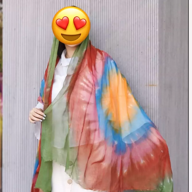 شال سوپر نخ وارداتی رنگبندی  اندازه 120 در 200